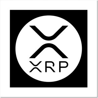 Round XRP Symbol Posters and Art